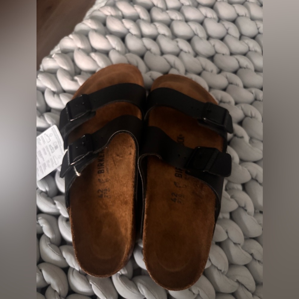 Birkenstock Black and Brown Sandals